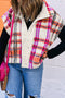 Mountain Trail Cozy Plaid Sherpa Fleece Sleeveless Puffer Vest